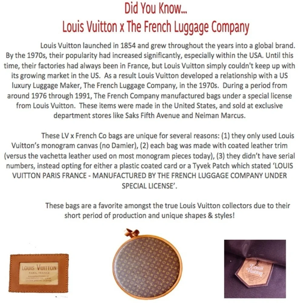 Vintage Authentic Louis Vuitton Train Case